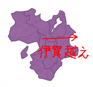 地図(伊賀越えルート)